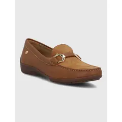 HUSH PUPPIES - Mocasin Cuero Mujer Natalia Café