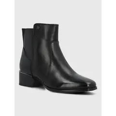 HUSH PUPPIES - Botin Cuero Mujer Samby Negro