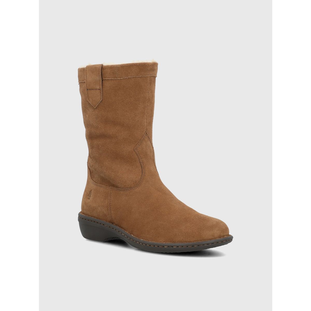 HUSH PUPPIES - Bota Cuero Mujer Kimano Café HUSH PUPPIES