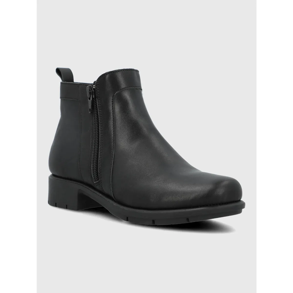 HUSH PUPPIES - Botin Cuero Mujer Patricia Negro HUSH PUPPIES
