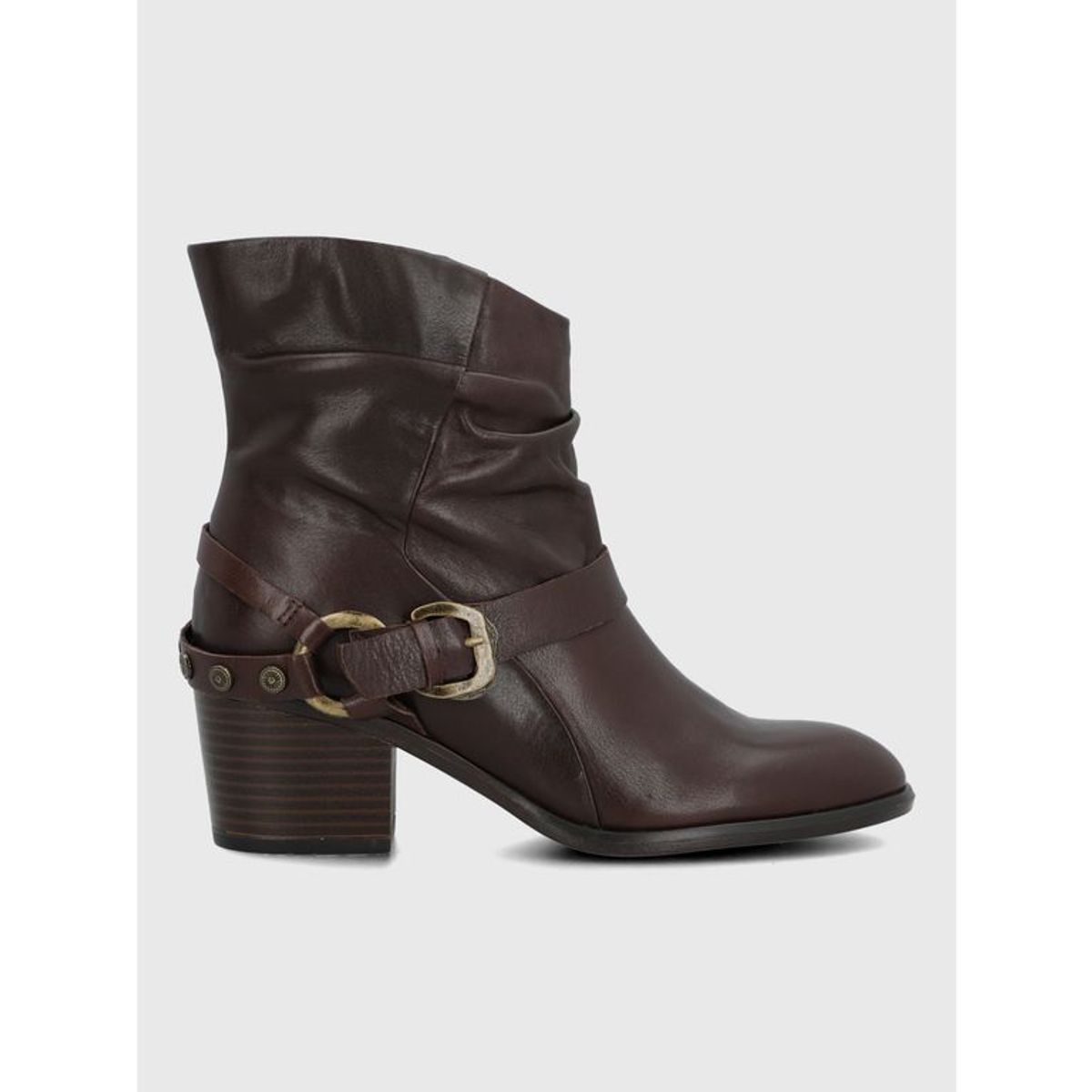 HUSH PUPPIES - Botin Cuero Mujer Marita Café HUSH PUPPIES