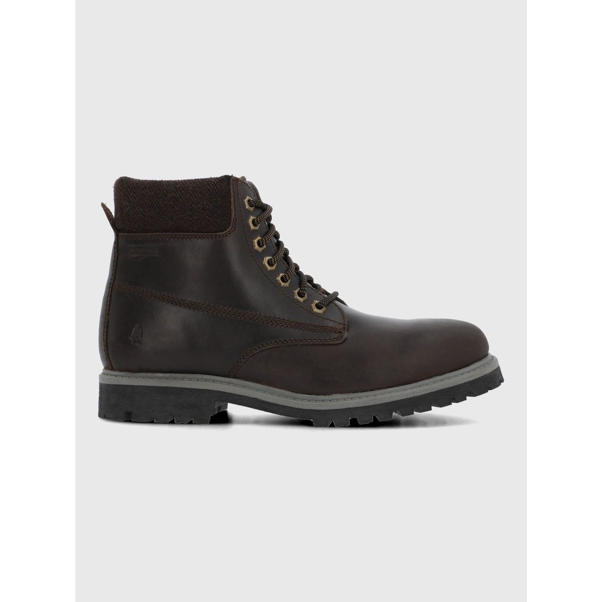 HUSH PUPPIES - Botin Cuero Hombre Negam Café HUSH PUPPIES