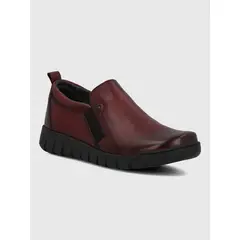 HUSH PUPPIES - Slip On Cuero Mujer Henry II Burdeo