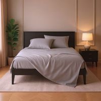 Sábanas Gris Liso 800 Hilos Algodón Super King