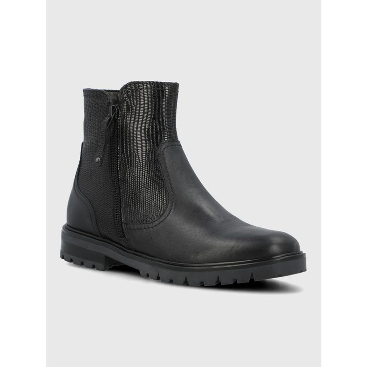 HUSH PUPPIES - Botin Cuero Mujer Briller Negro HUSH PUPPIES
