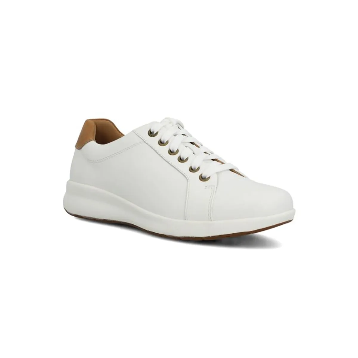 HUSH PUPPIES - Zapatilla Cuero Mujer Spinal Laceup Blanca HUSH PUPPIES