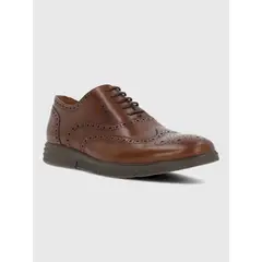 HUSH PUPPIES - Zapato Cuero Hombre Wing Flex Café