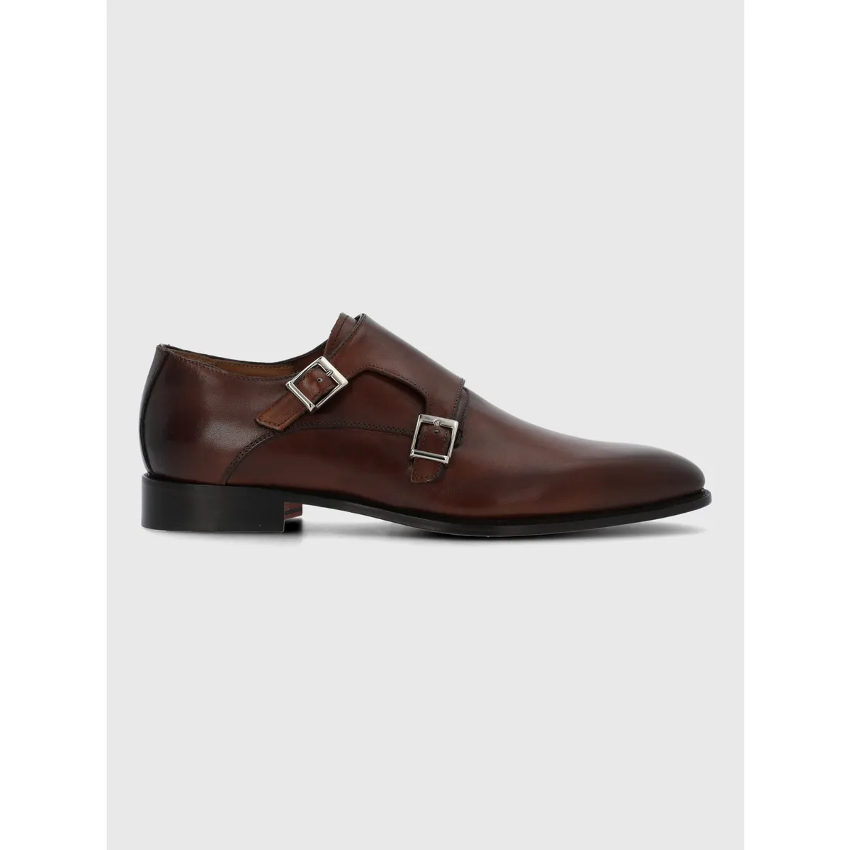 HUSH PUPPIES - Zapato Italiano Cuero Gelto Café HUSH PUPPIES