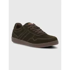 HUSH PUPPIES - Zapatilla Cuero Hombre Mare Café