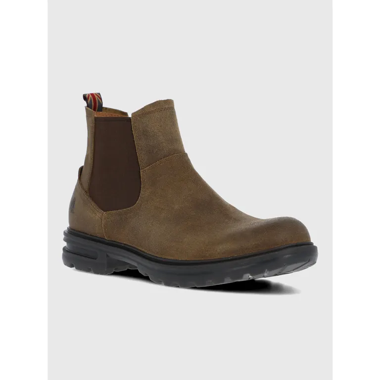Botin Cuero Hombre Indro Café