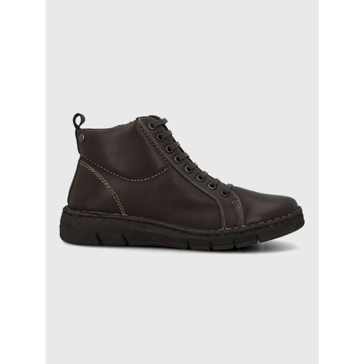 HUSH PUPPIES - Botin Cuero Mujer Winnet Café Oscuro HUSH PUPPIES