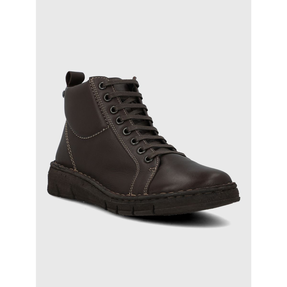 HUSH PUPPIES - Botin Cuero Mujer Winnet Café Oscuro HUSH PUPPIES
