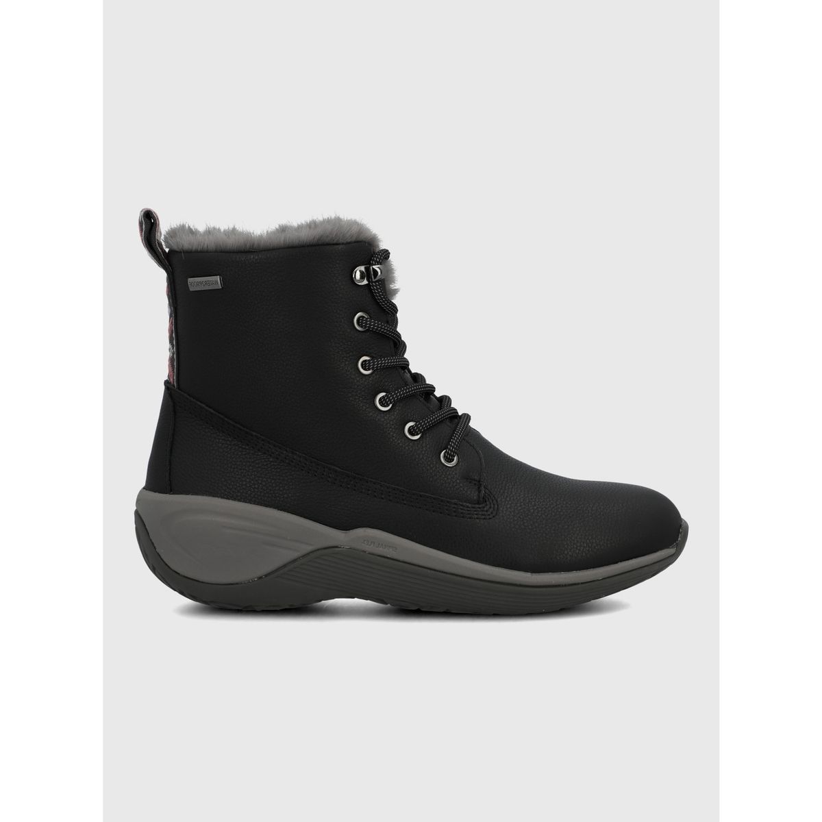 HUSH PUPPIES - Botin Cuero Mujer Short Madras Negro HUSH PUPPIES