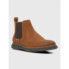 HUSH PUPPIES - Botin Cuero Hombre Valmor Café