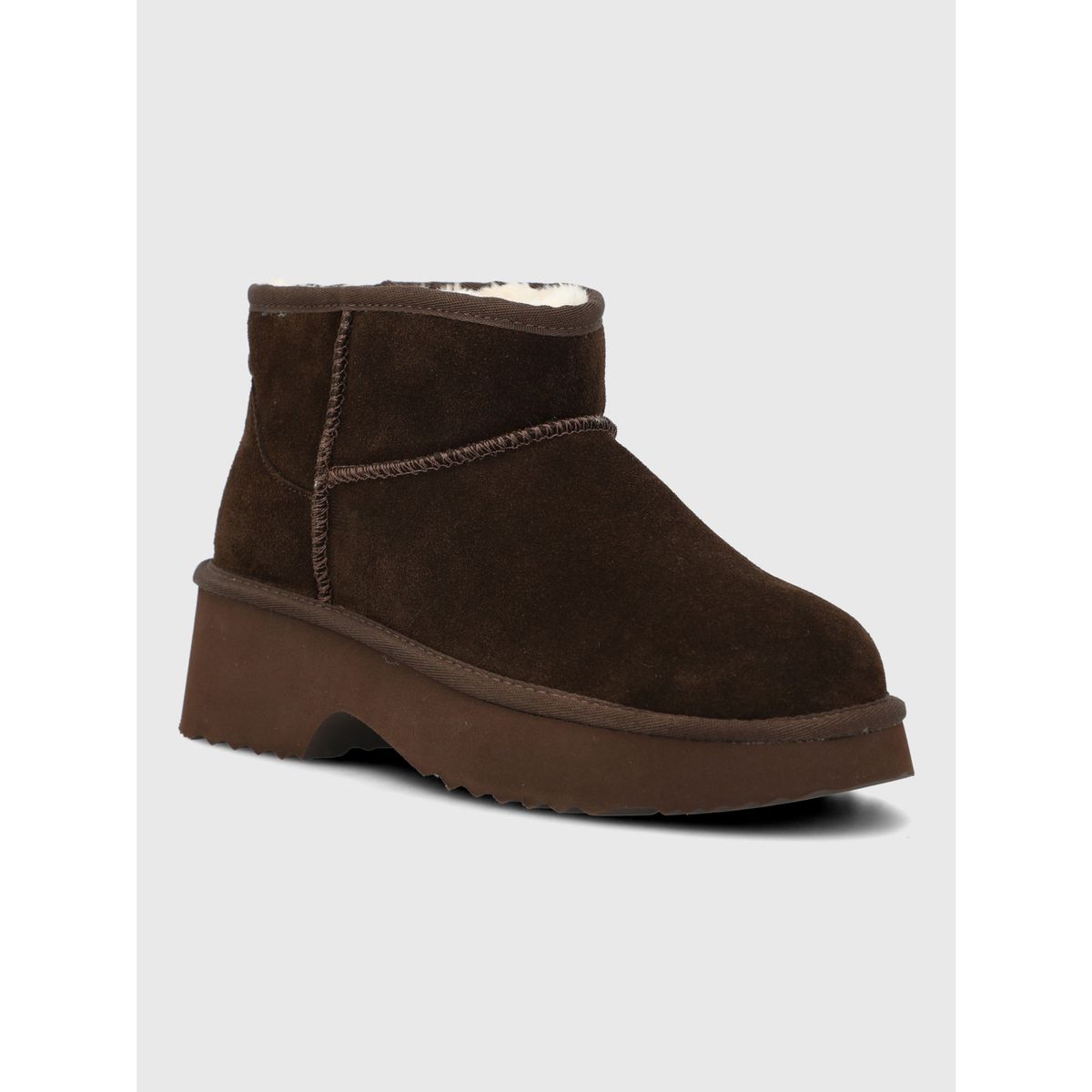 HUSH PUPPIES - Botin Cuero Mujer Erla Café Oscuro HUSH PUPPIES