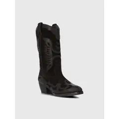 HUSH PUPPIES - Bota Cuero Mujer Frezno Café