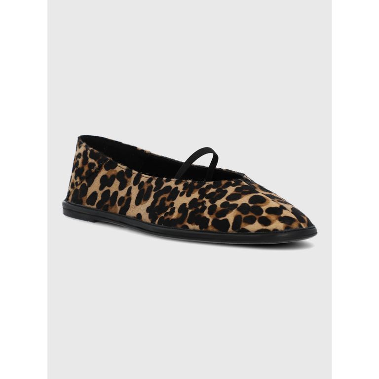 Ballerina Cuero Mujer Tachi Leopardo
