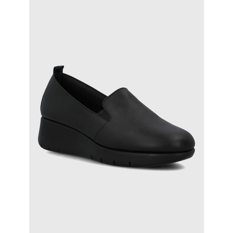 Slip On Cuero Mujer Judita Negro