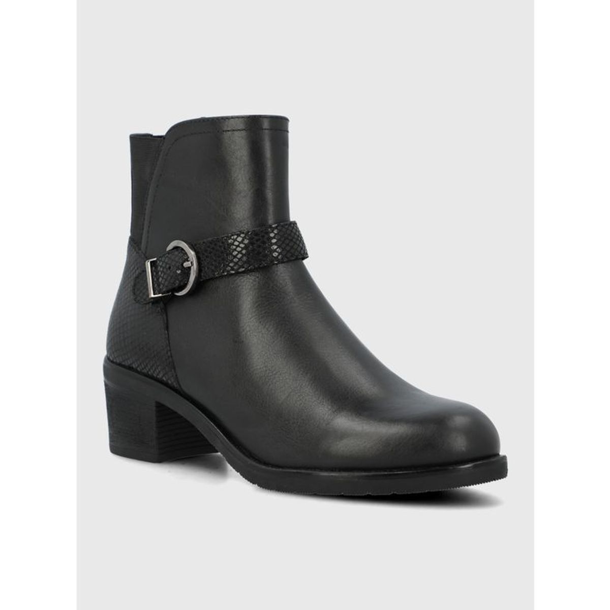 HUSH PUPPIES - Botin Cuero Mujer Else Negro HUSH PUPPIES