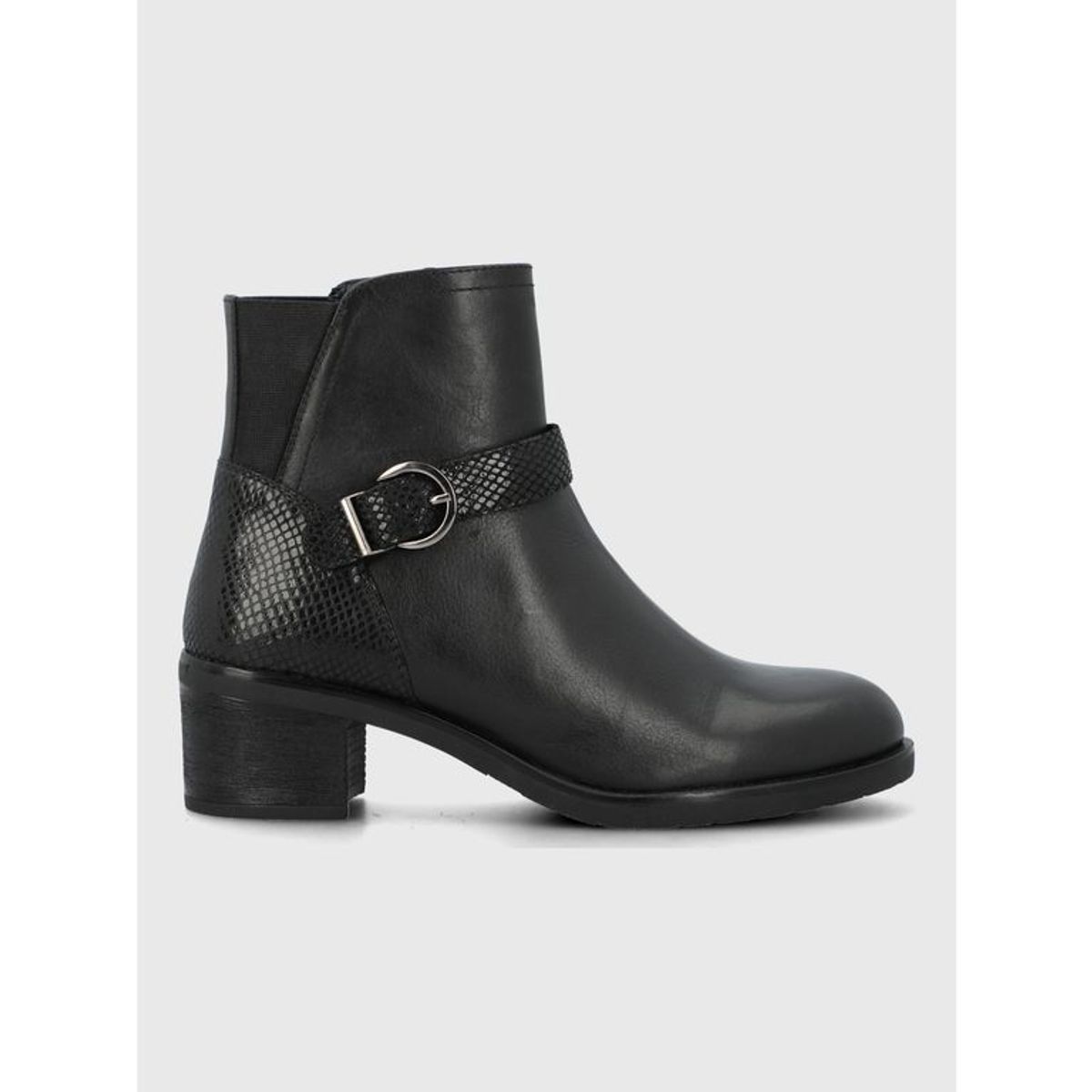 HUSH PUPPIES - Botin Cuero Mujer Else Negro HUSH PUPPIES