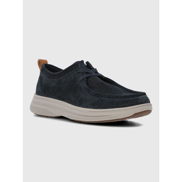 Zapato Cuero Hombre Walls Azul