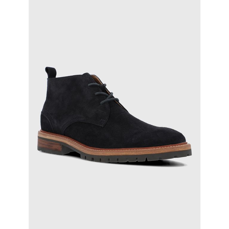 Botin Cuero Hombre Milvio Azul