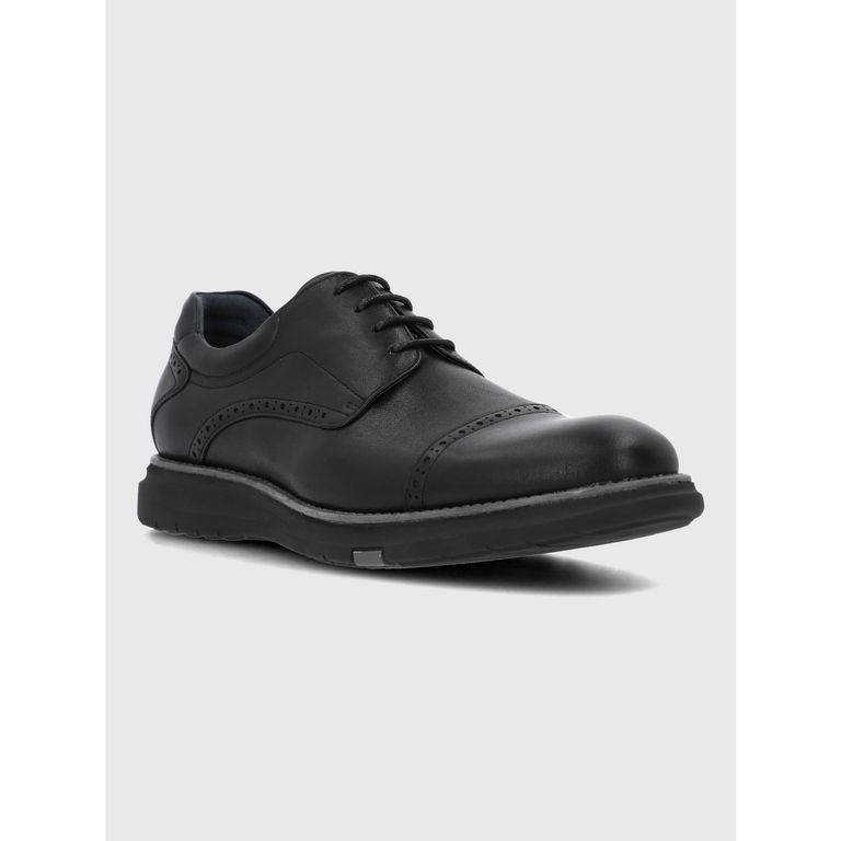 Zapato Cuero Hombre Sequio Negro