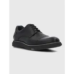 HUSH PUPPIES - Zapato Cuero Hombre Sequio Negro