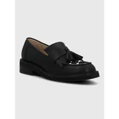 HUSH PUPPIES - Mocasin Cuero Mujer Franty Negro