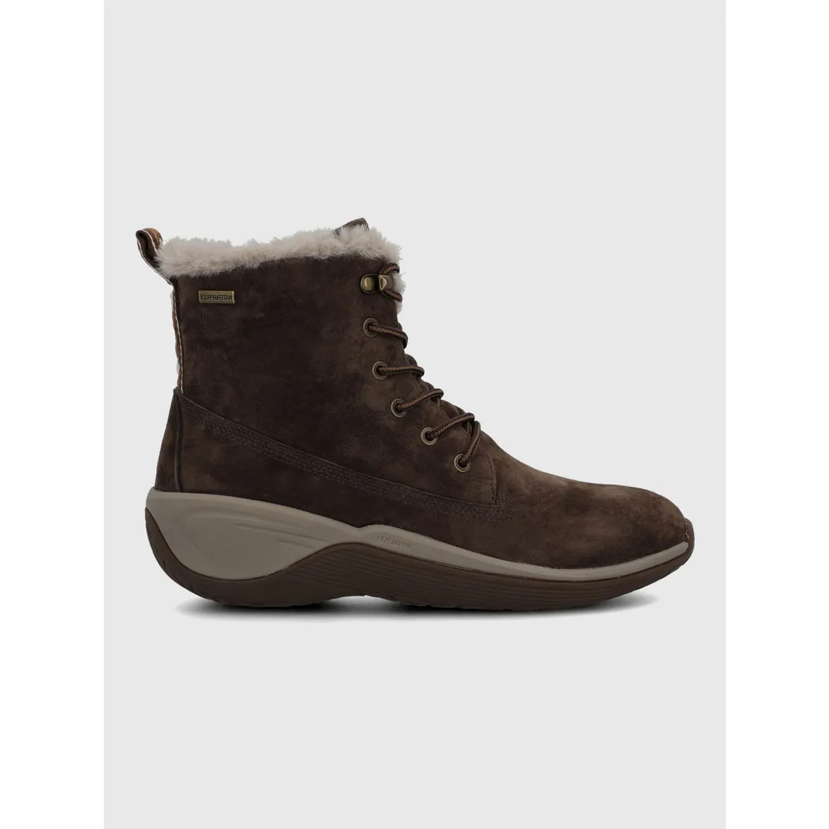 HUSH PUPPIES - Botin Cuero Mujer Short Madras Café HUSH PUPPIES