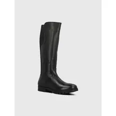 HUSH PUPPIES - Bota Cuero Mujer Marcella Negra