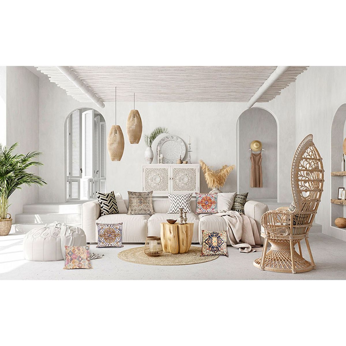 TIOZONEY - Fundas de Almohada  2 Set 45 x 45 cm