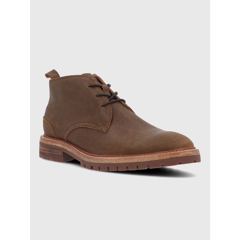 Botin Cuero Hombre Milvio Café