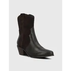 HUSH PUPPIES - Bota Cuero Mujer Varca Metalizada