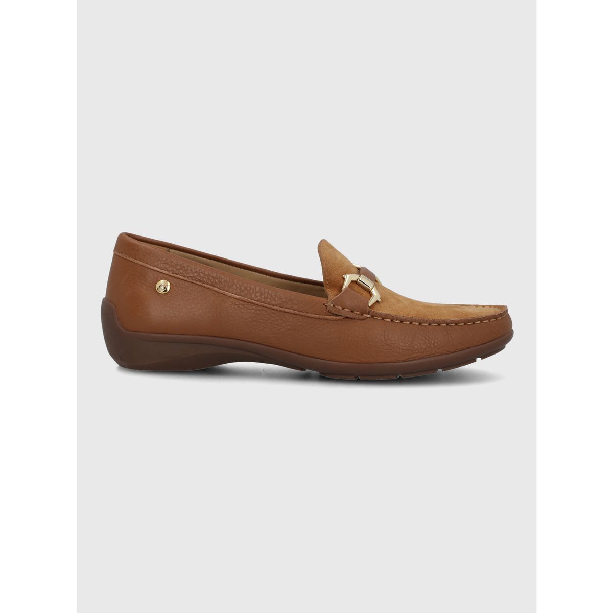 HUSH PUPPIES - Mocasin Cuero Mujer Natalia Café HUSH PUPPIES