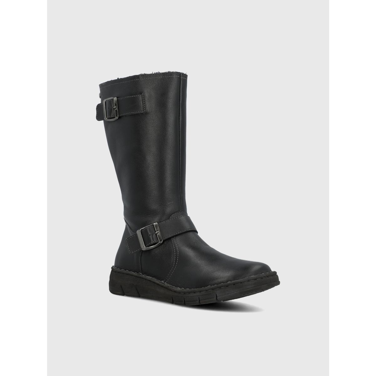 HUSH PUPPIES - Bota Cuero Mujer Mildre Negra HUSH PUPPIES