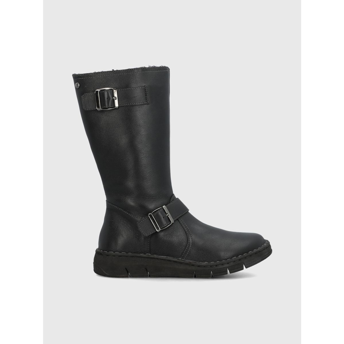 HUSH PUPPIES - Bota Cuero Mujer Mildre Negra HUSH PUPPIES