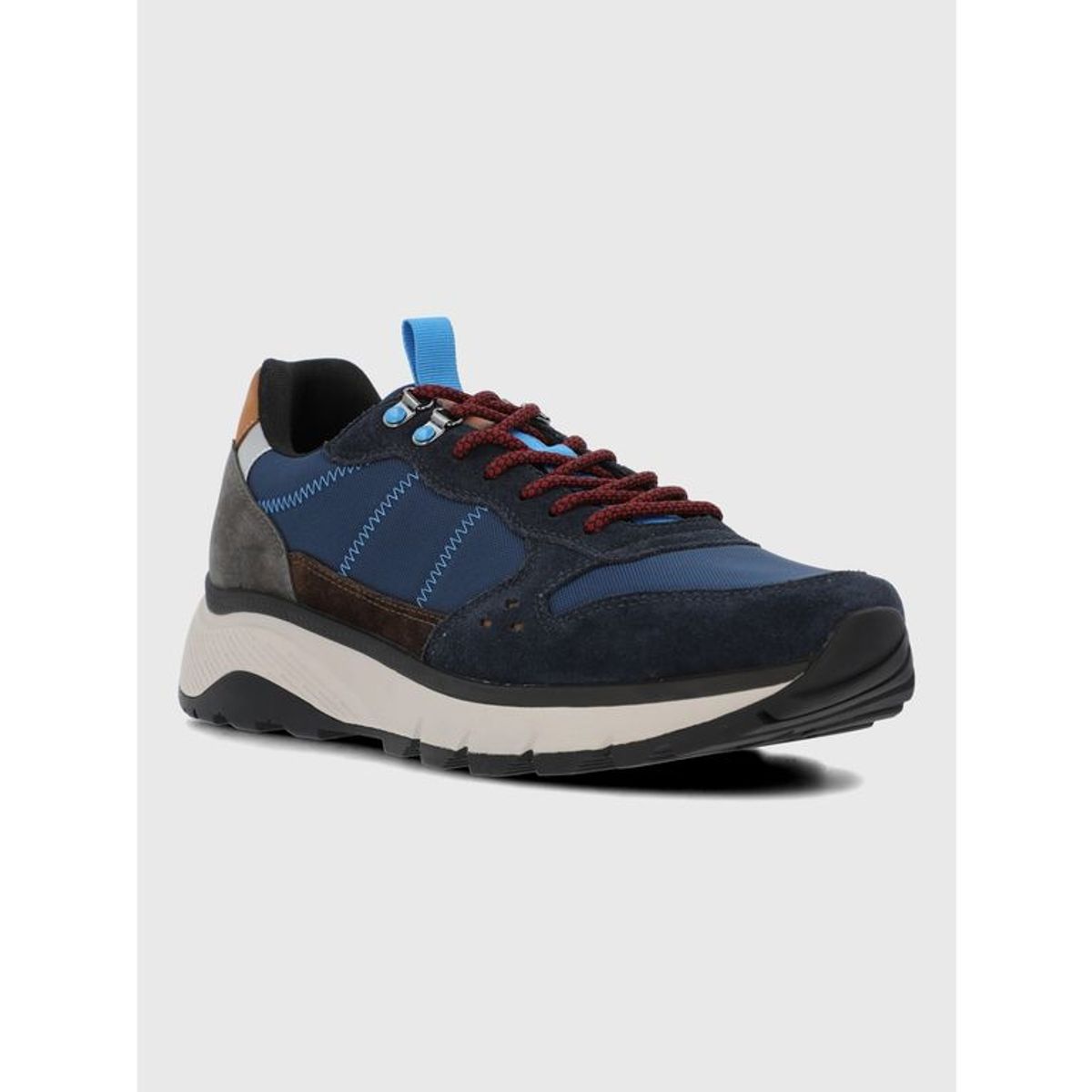 HUSH PUPPIES - Zapatilla Cuero Hombre Lux Azul HUSH PUPPIES