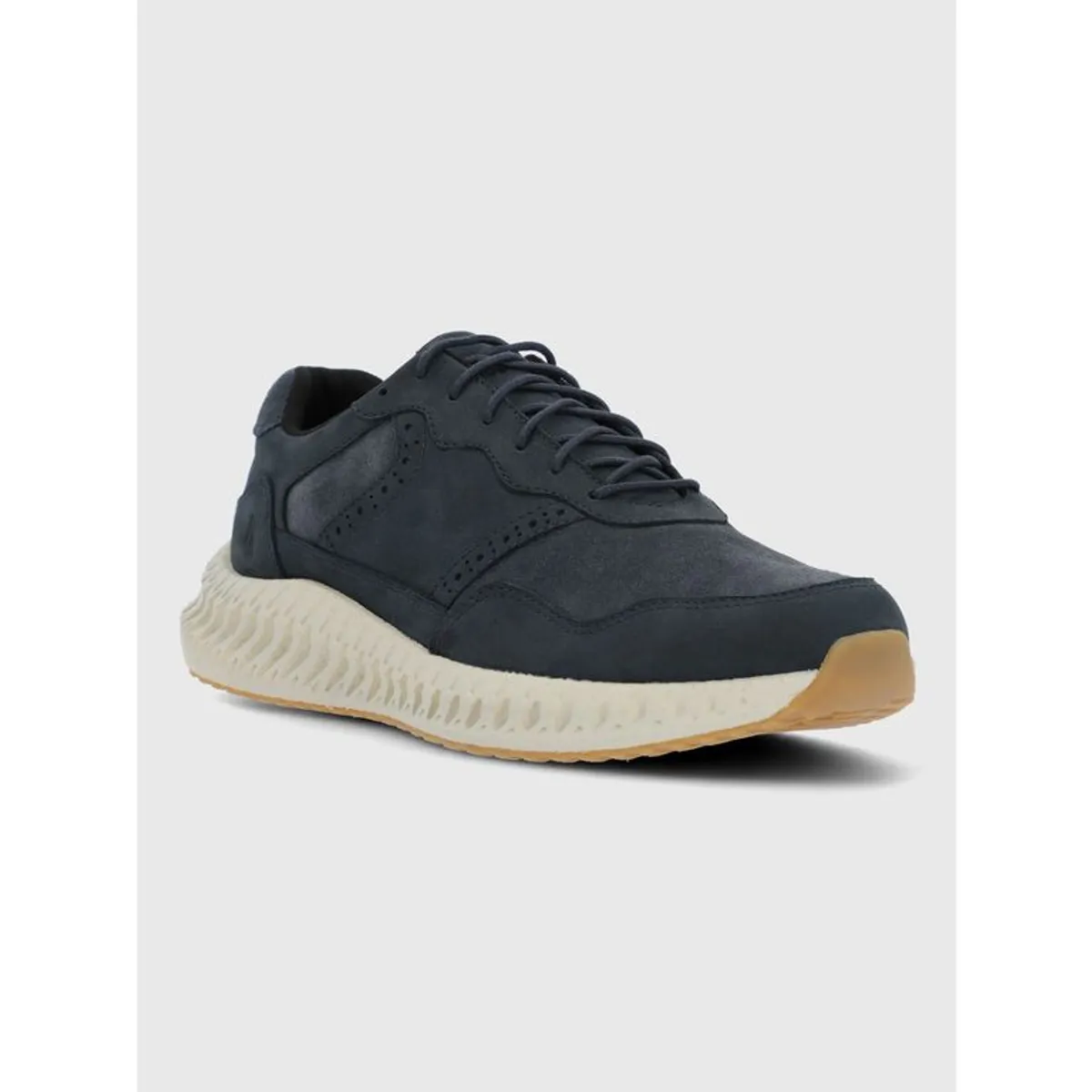 HUSH PUPPIES - Zapatilla Cuero Hombre Spinal Brio Azul HUSH PUPPIES