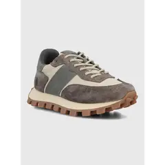 HUSH PUPPIES - Zapatilla Cuero Mujer Janet Gris