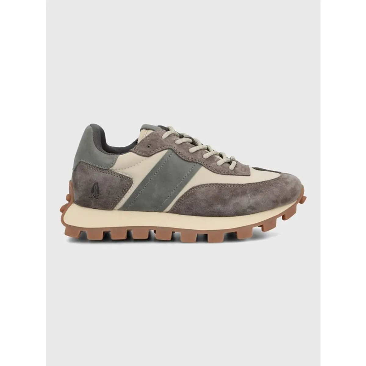 HUSH PUPPIES - Zapatilla Cuero Mujer Janet Gris HUSH PUPPIES