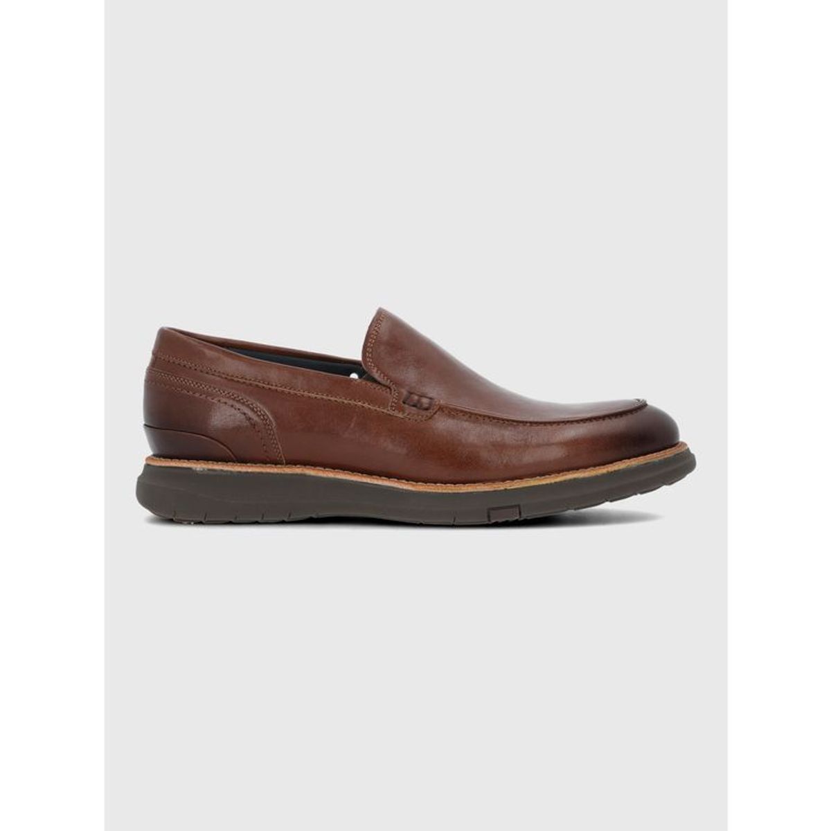 HUSH PUPPIES - Mocasin Cuero Hombre Samar Café HUSH PUPPIES