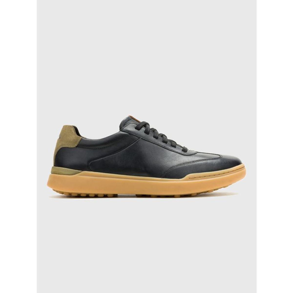 HUSH PUPPIES - Zapatilla Cuero Hombre Wes Cap Toe Negra HUSH PUPPIES