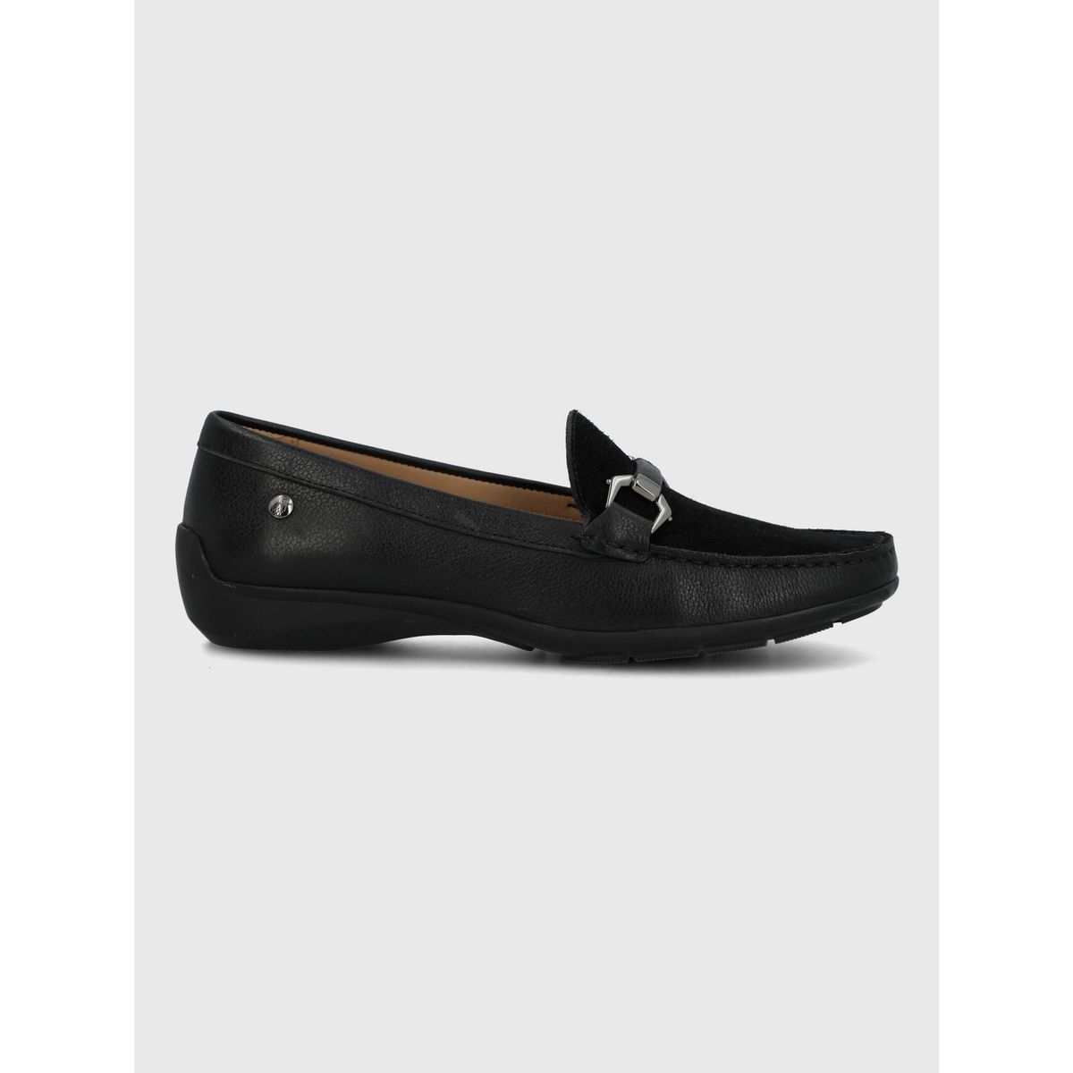 HUSH PUPPIES - Mocasin Cuero Mujer Natalia Negro HUSH PUPPIES