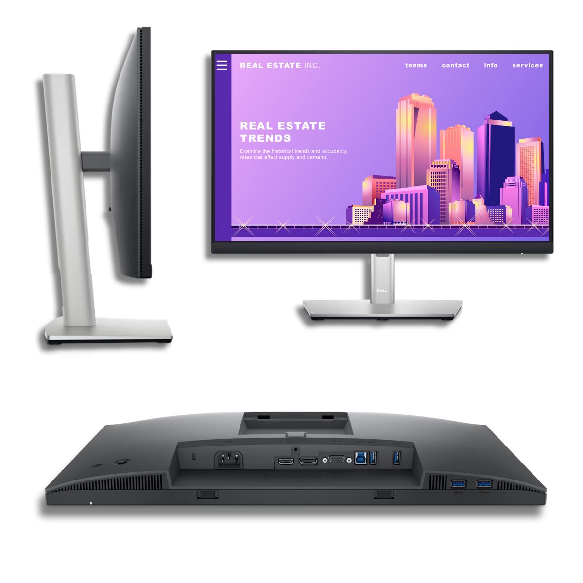 DELL - Monitor Dell P2222H 215″ FHD  IPS  Grado A