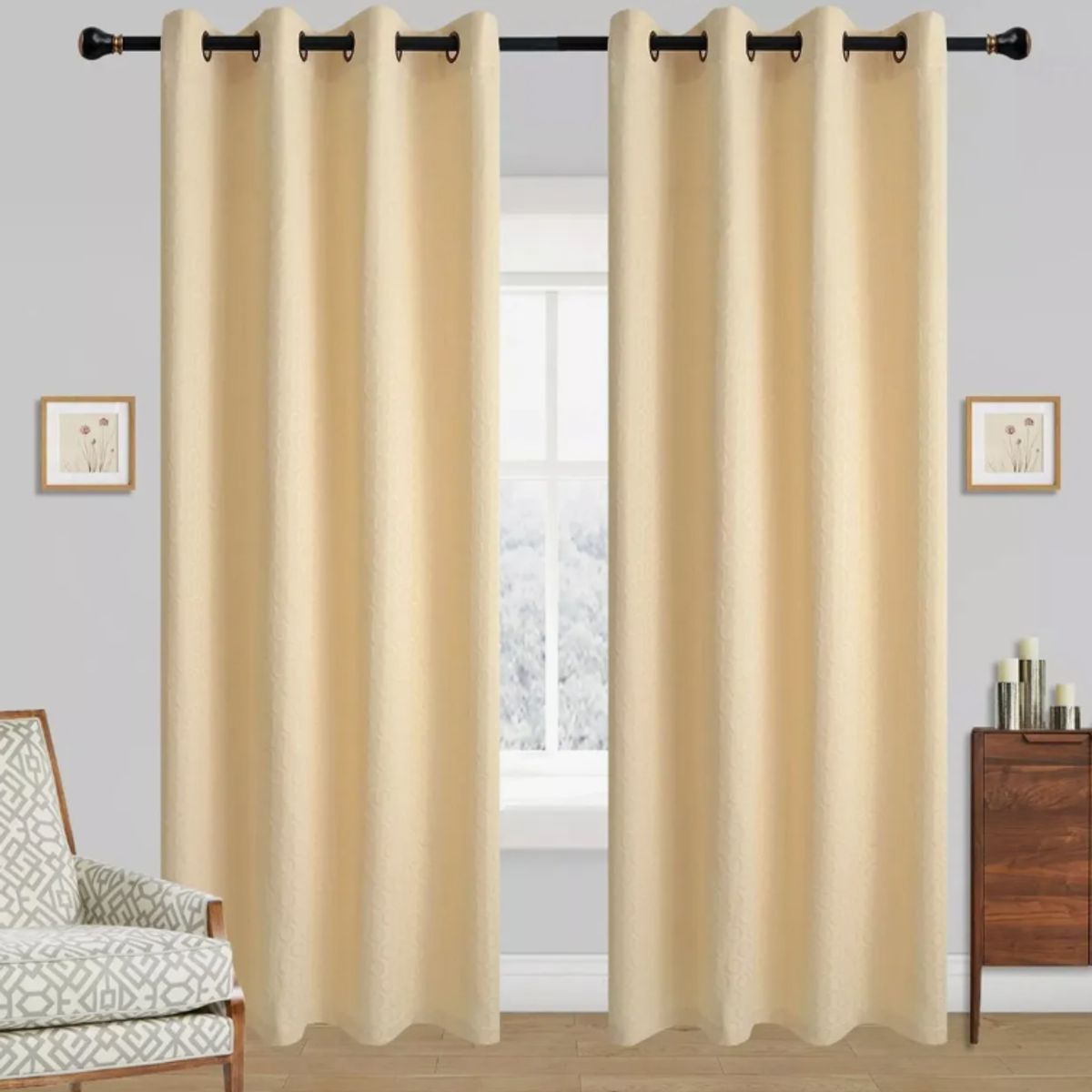 OKAY - Cortinas 2 Paños 140x220 Cm