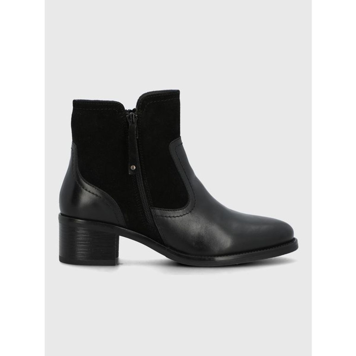 HUSH PUPPIES - Botin Cuero Mujer Viller Negro HUSH PUPPIES
