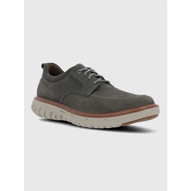 Zapato Cuero Hombre Smart Derby Gris