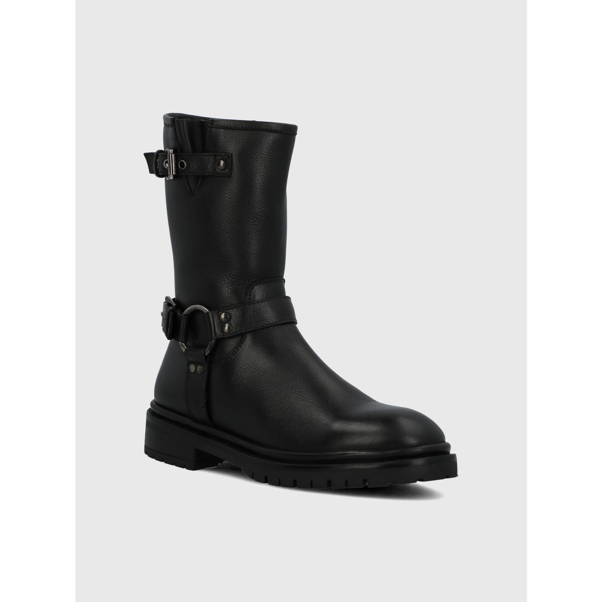 HUSH PUPPIES - Bota Cuero Mujer Ribek Negra HUSH PUPPIES