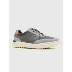 HUSH PUPPIES - Zapatilla Cuero Hombre Wes HP Gris